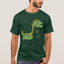 Dinosaurier T-rex zeichnend Cartoon