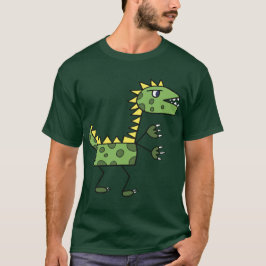 Dinosaurier T-rex zeichnend Cartoon T-Shirt