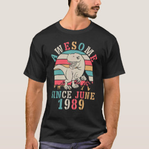 Dinosaurier Tanz Geburtstag 33 Jahre Phantastisch T-Shirt