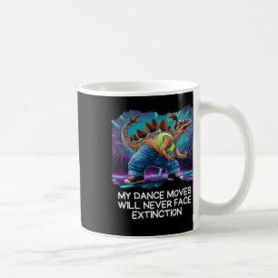 Dinosaurier-Tanz Lustiger tanzender Dino  Kaffeetasse