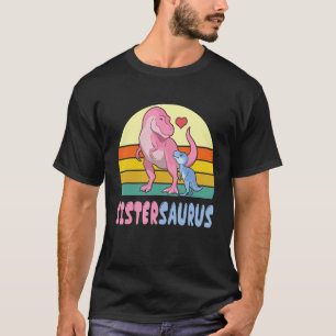 Dinosaurier tanzen glücklich zu mir Bruder Sis T-Shirt