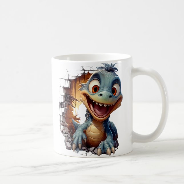 Dinosaurier-Tasse Kaffeetasse (Rechts)