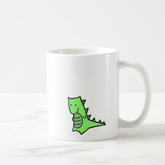 Dinosaurier-Tassen-Weiß Tasse (Rechts)