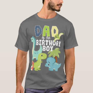 Dinosaurier Thema Geburtstag Vater des Geburtstags T-Shirt