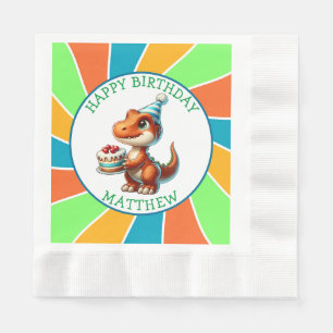 Dinosaurier-Themen-Kindergeburtstagsfeier Personal Serviette