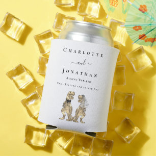 Dinosaurier-Themenhochzeit Personalisiert Dosenkühler