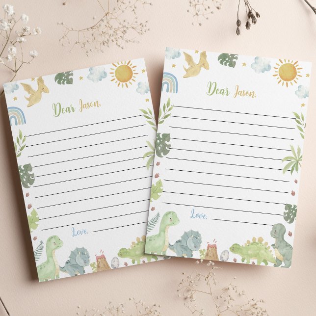 Dinosaurier Three Rex Time Capsule Note Card Dankeskarte (Von Creator hochgeladen)