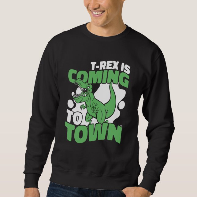 Dinosaurier Trex Paläontologe Dino Sweatshirt (Vorderseite)