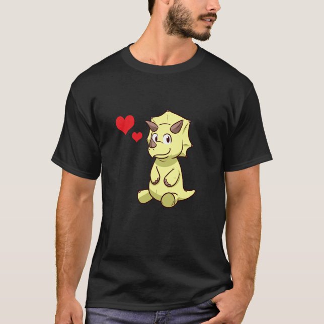 Dinosaurier Triceratops T-Shirt (Vorderseite)
