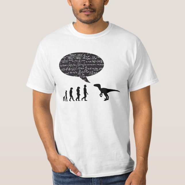 Dinosaurier trifft Mann-T - Shirt (Vorderseite)