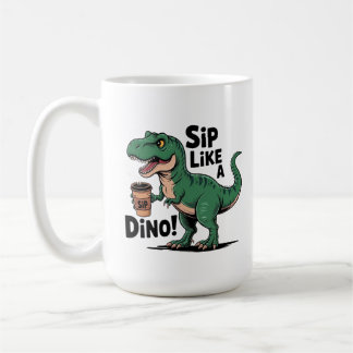 Dinosaurier trinken Kaffee Kaffeetasse