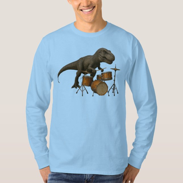 Dinosaurier tromming LV Männer T-Shirt (Vorderseite)