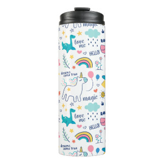 Dinosaurier Tumbler, Insulated Tumbler, Rainbow Tu Thermosbecher
