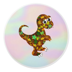 Dinosaurier über Hologramm Keramikknauf