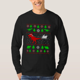 Dinosaurier Ugly Christmas Sweater für Erwachsene  T-Shirt