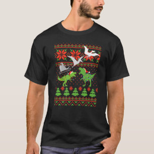 Dinosaurier Ugly Weihnachtssüßer für Kinder T-Shirt