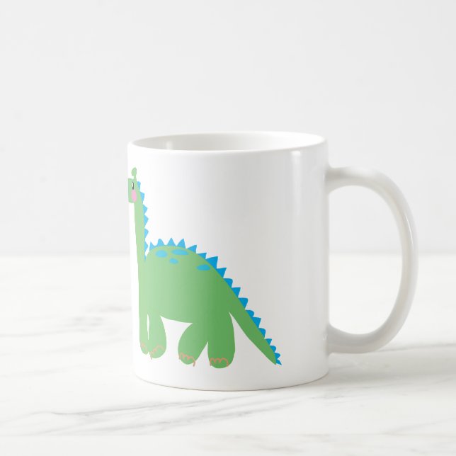 Dinosaurier und eine GIRAFFE Tasse (Rechts)