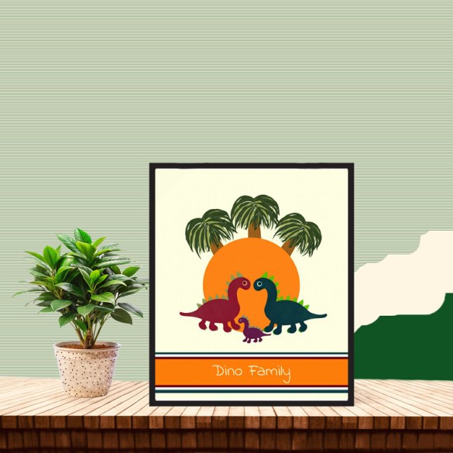 Dinosaurier und Palmposter Poster (Von Creator hochgeladen)