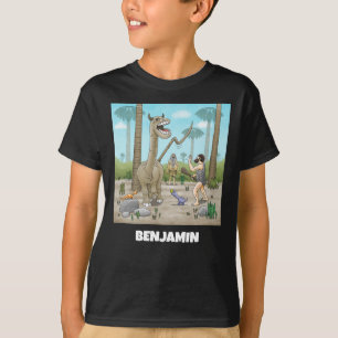 Dinosaurier und Party der Steinzeit T-Shirt