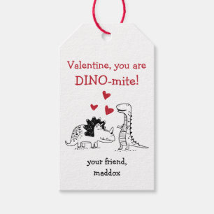 Dinosaurier-Valentinstag-Umbau Geschenkanhänger