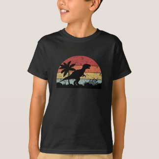 Dinosaurier Vintag Sunset Geschenkdesign T-Shirt