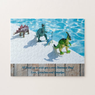 Dinosaurier von Schwimmbad Geburtstagsparty Gesche Puzzle