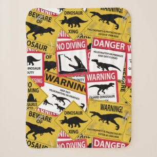 Dinosaurier Vorsichtszeichen Sherpadecke