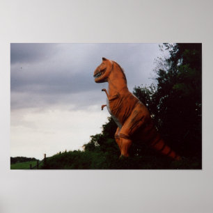 Dinosaurier wandern noch immer durch die Erde Poster