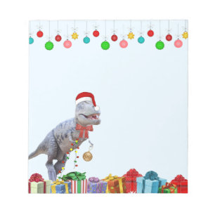 Dinosaurier Weihnachten 5 x 6 Notizblock