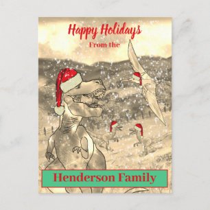 Dinosaurier Weihnachten Funny T Rex Santa Familien