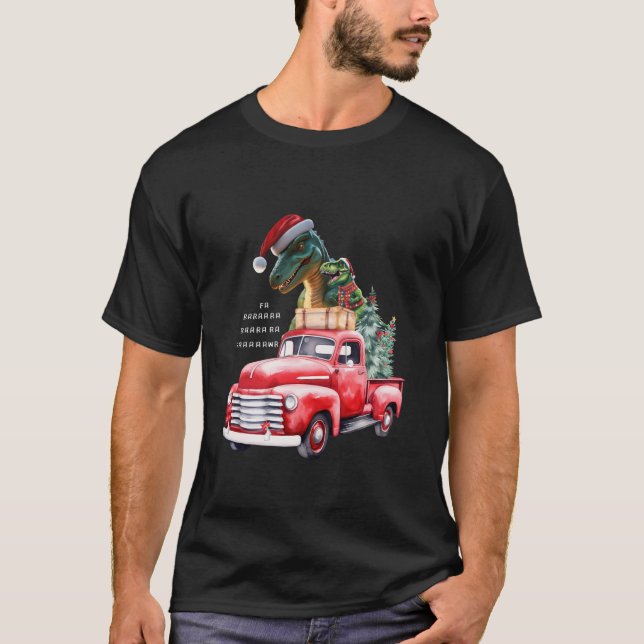 Dinosaurier Weihnachten Ich fa Ra Ra Rawr Kids Boy T-Shirt (Vorderseite)