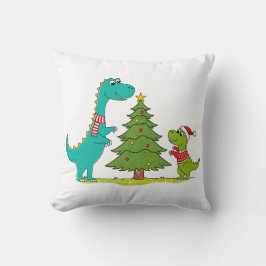 Dinosaurier Weihnachten Kissen