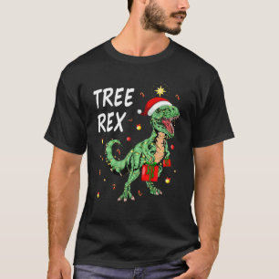 Dinosaurier Weihnachten pajamas Tree Rex Men Boys  T-Shirt
