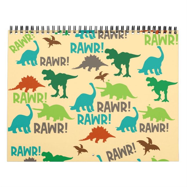 Dinosaurier Weihnachtskalender - Kindergeschenk Kalender (Titelbild)