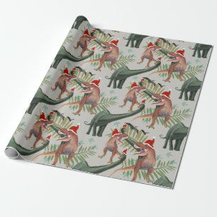 Dinosaurier Weihnachtswrapping Paper Geschenkpapier