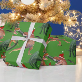 Dinosaurier Weihnachtswrapping Paper Geschenkpapier