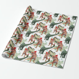 Dinosaurier Weihnachtswrapping Paper Geschenkpapier