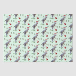 Dinosaurier Weihnachtszettel Seidenpapier