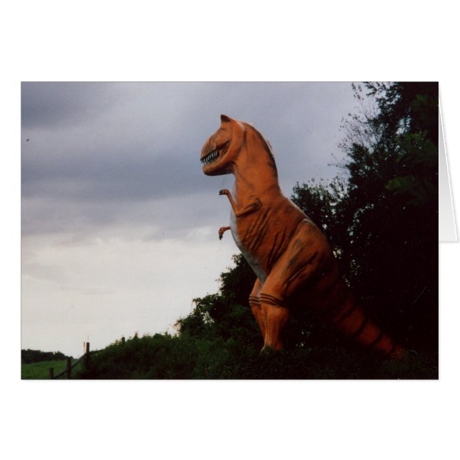 Dinosaurier, welche die Erde durchstreifen (Vorderseite (Horizontal))
