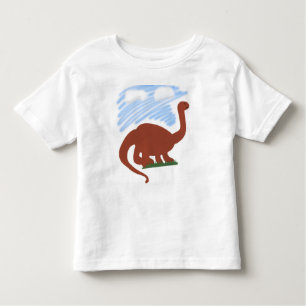 Dinosaurier Whimsical Cartoon Art Kleinkind T-shirt