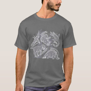 Dinosaurier, wie Sie tun Sie, grauen T - Shirt zu