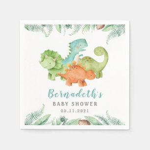Dinosaurier Wild Baby Shower Napkins Serviette