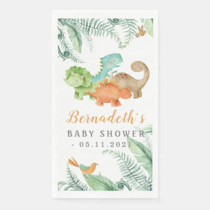 Dinosaurier Wild Baby Shower Napkins Serviette