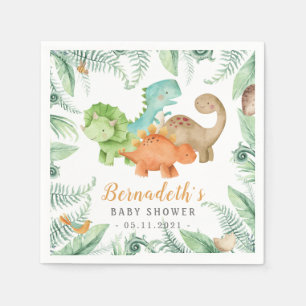 Dinosaurier Wild Baby Shower Napkins Serviette