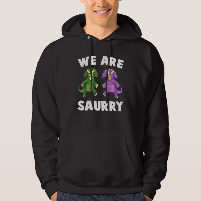 Dinosaurier - Wir sind Saurry - Zoo - Reptilien -  Hoodie (Vorderseite)