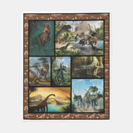 Dinosaurier World Fleecedecke