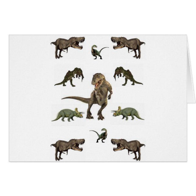 Dinosaurier Wrapping Paper (Vorderseite (Horizontal))