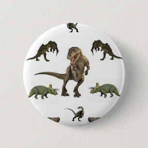 Dinosaurier Wrapping Paper Button