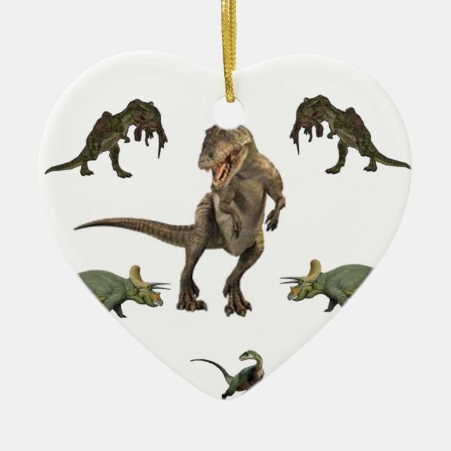 Dinosaurier Wrapping Paper Keramikornament (Vorne)