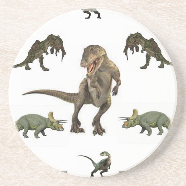 Dinosaurier Wrapping Paper Sandstein Untersetzer (Vorne)